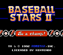 Baseball Stars II (USA)